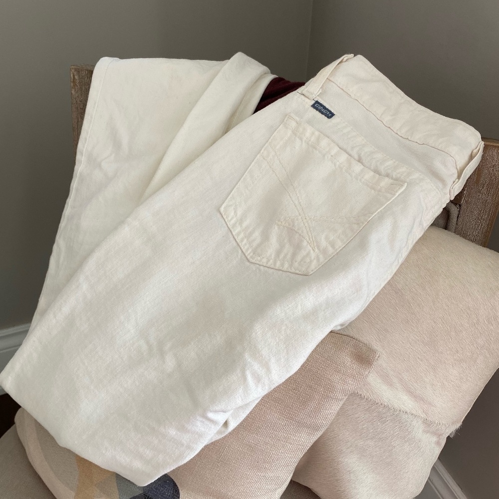 Ada White Cinch Jeans